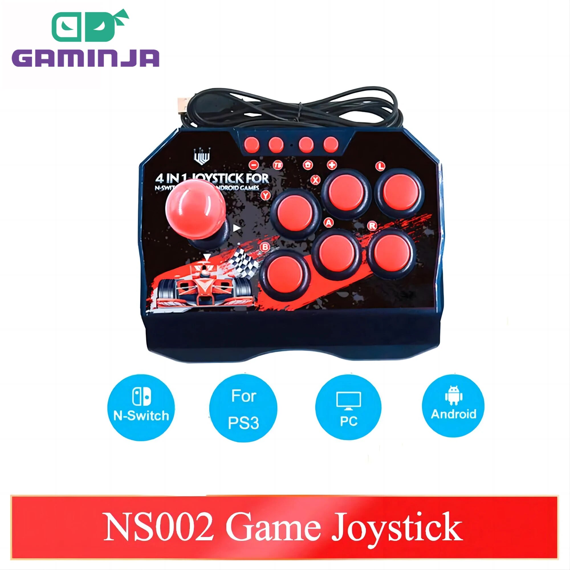 Arcade Vibes - GAMINJA NS002 4 Em 1 Retro