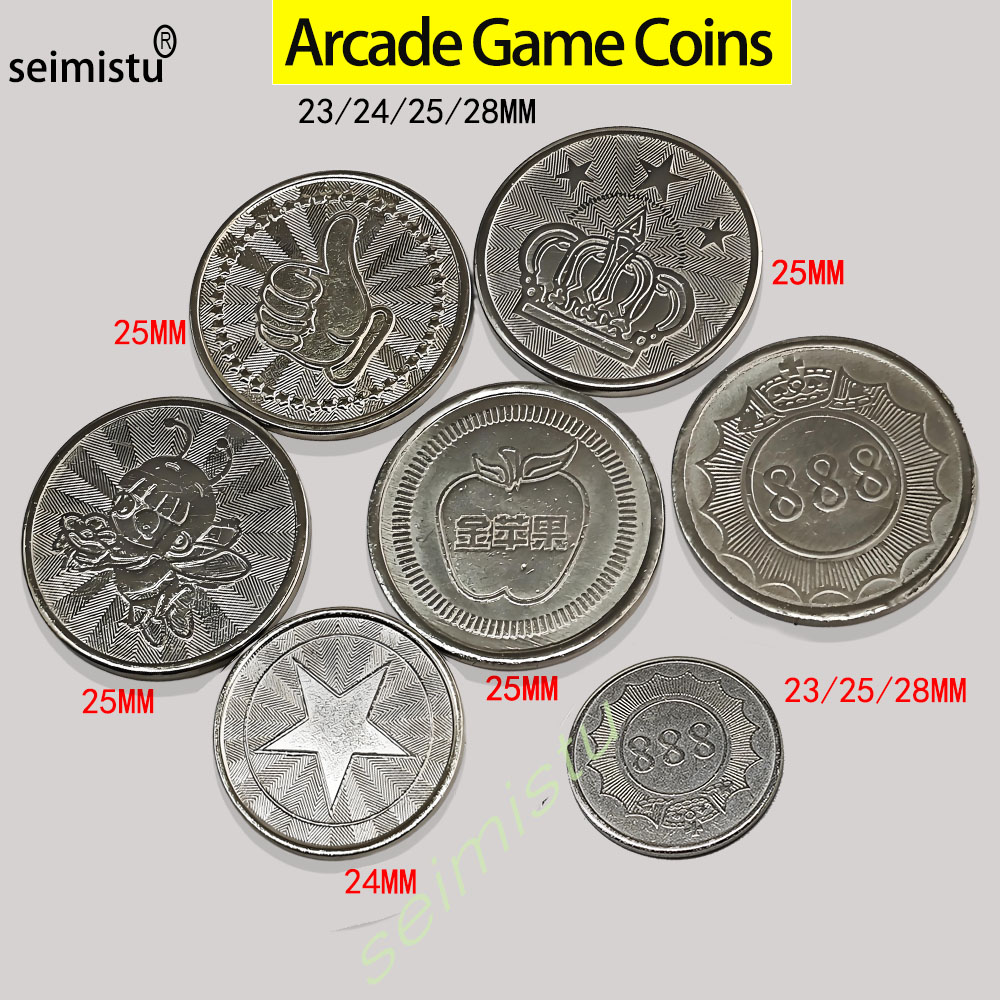 Arcade Ticket Machine - 100 peças de aço inoxidável 23/24/25mm