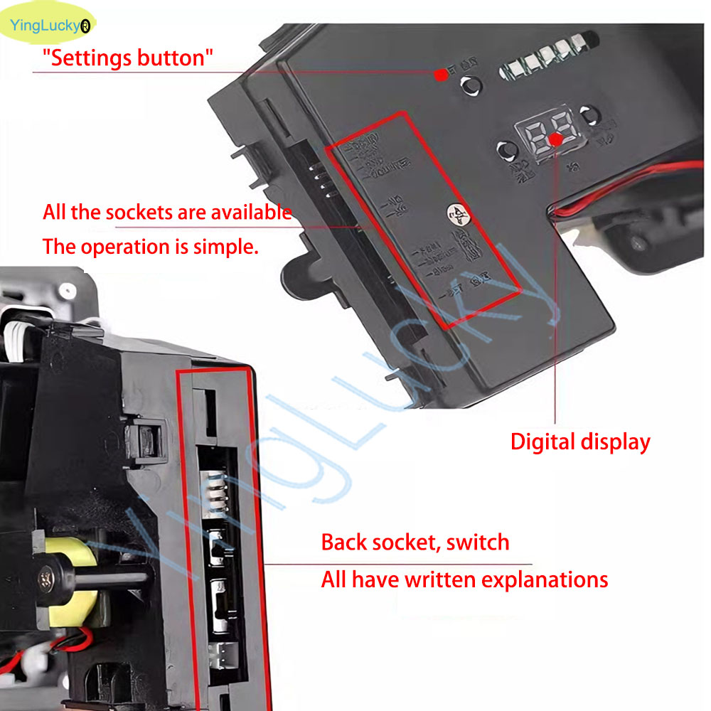 Colorido LED Multi Coin Accept - Coin Acceptor Selector avaliação e preço