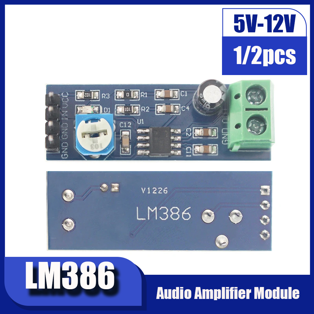1/2 pces lm386 módulo amplific - Arduino Vending Machine Project avaliação e preço