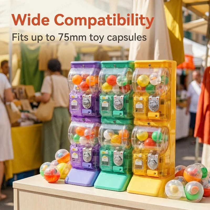 Máquina Gashapon Transparente  - Arcade Vending & Laundry avaliação e preço