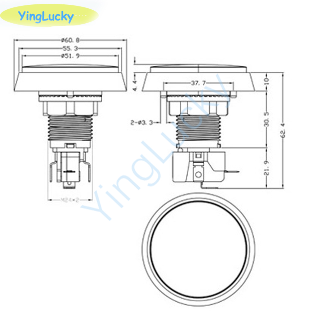 Arcade Button LED Light Lamp,  - Coin Acceptor Selector avaliação e preço