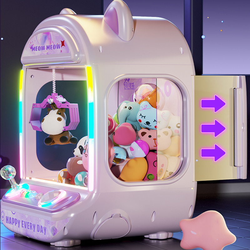 Diy roxo máquina de boneca aut - Claw Crane Machine avaliação e preço